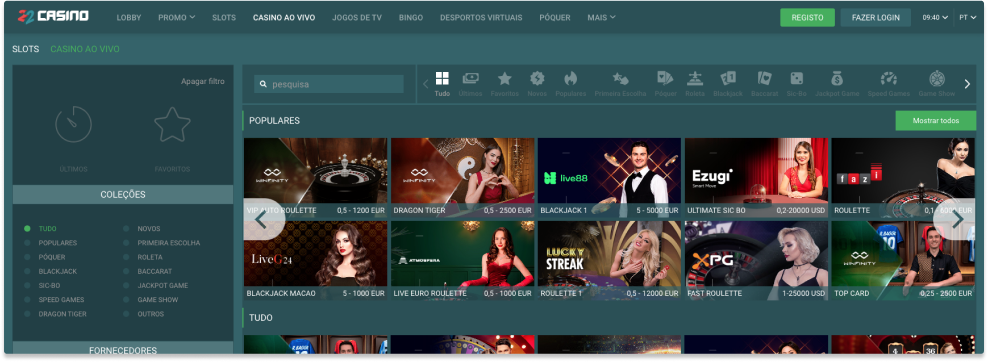 22Casino plataforma de casino